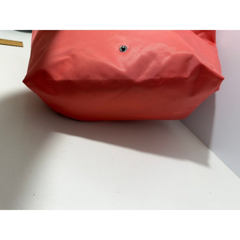 NWT Longchamp Coral orange red,brown Le Pliage Tote bag.Ltd Edition Eiffel Tower - Picture 8 of 14
